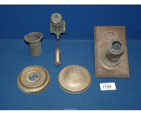 A late 19th century toy Magic lantern (probably lacking parts) - a similar model can be seen in the 1898 catalogue of the wel