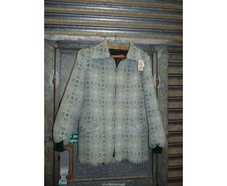 A vintage 1970's Welsh wool tapestry short Jacket.