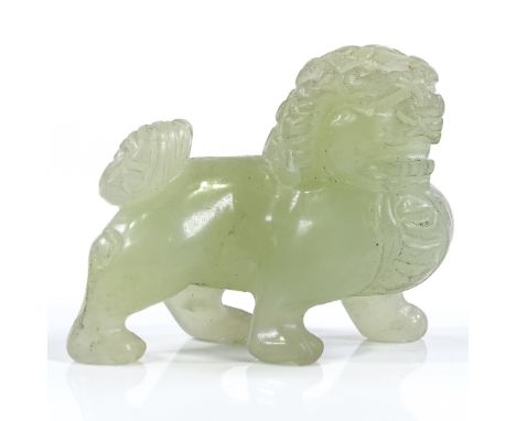 A Chinese carved jade Dog of Fo, length 6cm 