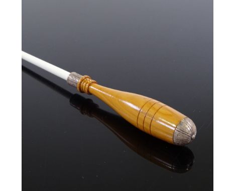 A conductor's baton in wooden case 