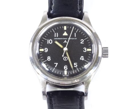 INTERNATIONAL WATCH COMPANY (IWC) - a stainless steel military issue RAF pilot's Mark 11 (XI) mechanical wristwatch, dated 19