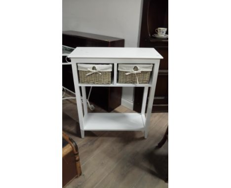 CONSOLE TABLE WITH BASKET DRAWERS