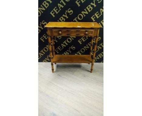 FAUX BAMBOO CONSOLE TABLE