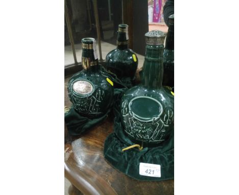 2 SPODE CHIVAS ' ROYAL SALUTE 75CL LIQUOR BOTTLES ( EMPTY ) 
