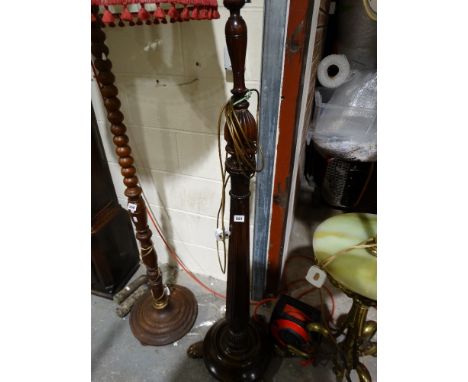 A Mahogany Standard Lamp Base