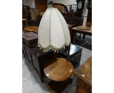 An Art Deco Period Lamp Table With A Adjustable Column
