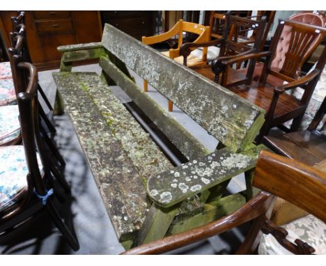 A Late 20th Century Wooden Garden Bench