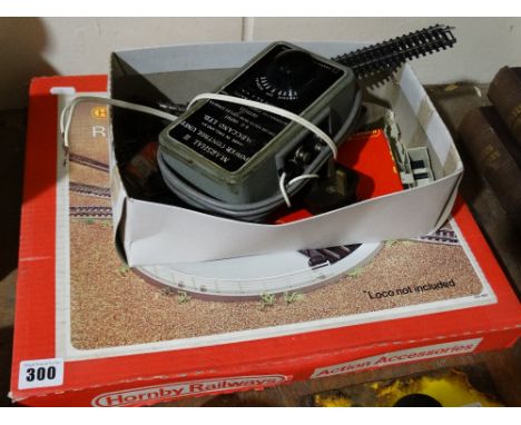A Boxed Hornby Railways R.408 Remote Control Turntable Etc