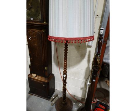 An Oak Standard Lamp Base