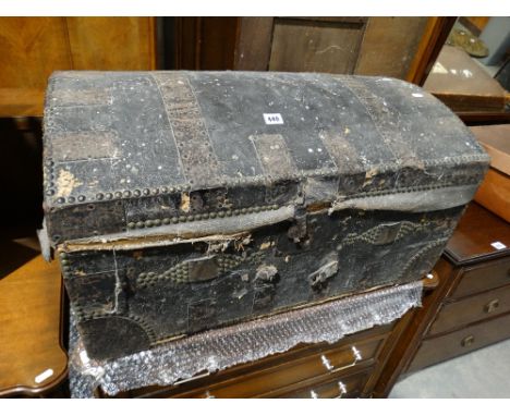A Dome Topped Travelling Trunk