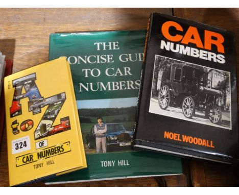 Three Vintage Books Relating To Car Registration Plates