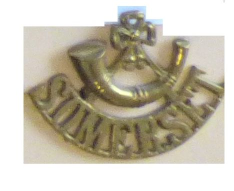 British Shoulder Titles-Somerset Light Infantry (Prince Albert's), Bugle/Somerset (Westlake 873)
