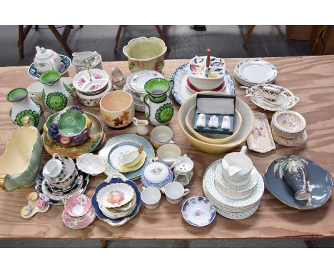 A large collection of vintage ceramicsTo include examples by Sylvac, Bavaria, H&K Tunstall, comprising various jugs and teapo