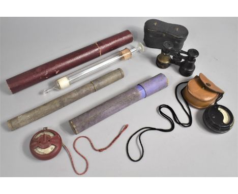 A Collection of Various Vintage Items to Comprise Cased Pair of Negretti &amp; Zambra Opera Glasses, a Cased 'Emulsion Speed'