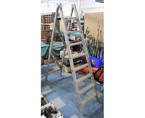 A Vintage Eight Step Step Ladder 