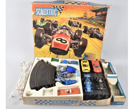 A Collection of Vintage Scalextric to Include Set 31, Four Extra Cars, Large Quantity of Tack etc 