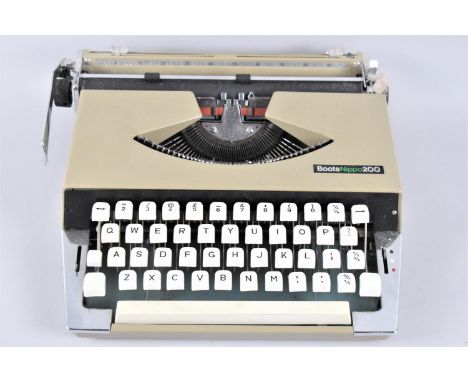 A Vintage Boots Nippo 200 Portable Manual Typewriter 