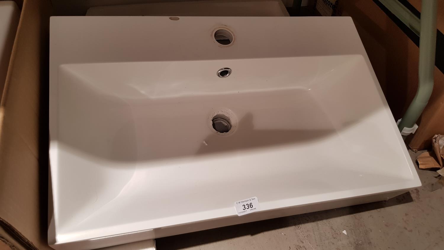 600 polymarble modern basin (as seen)