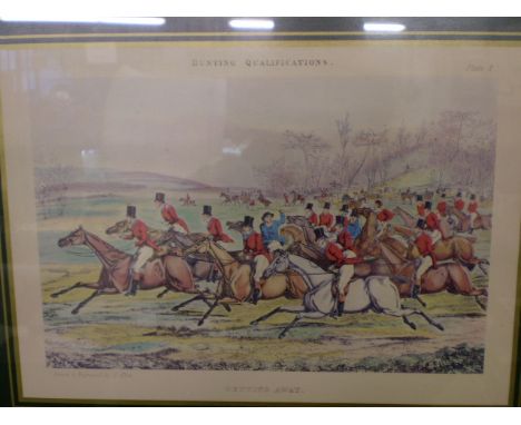 4 HUNTING PRINTS TAKEN FROM DRAWINGS PRODUCED BY H.ALKEN (43 X 32 CM) 