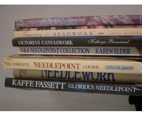 7 BOOKS ON TAPESTRY NEEDLEWORK ETC... 