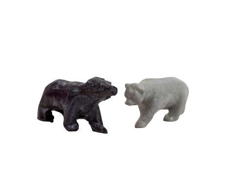   WIKING paar Bären der Arche Noah,  dunkel- und hellgrauer Bär, schreitend, GK 880/1, schöner Erhalt.  WIKING pair of bears 