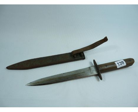 WW1 Austrian Trench Knife M1917 (acceptance stamp to top of scabbard) 