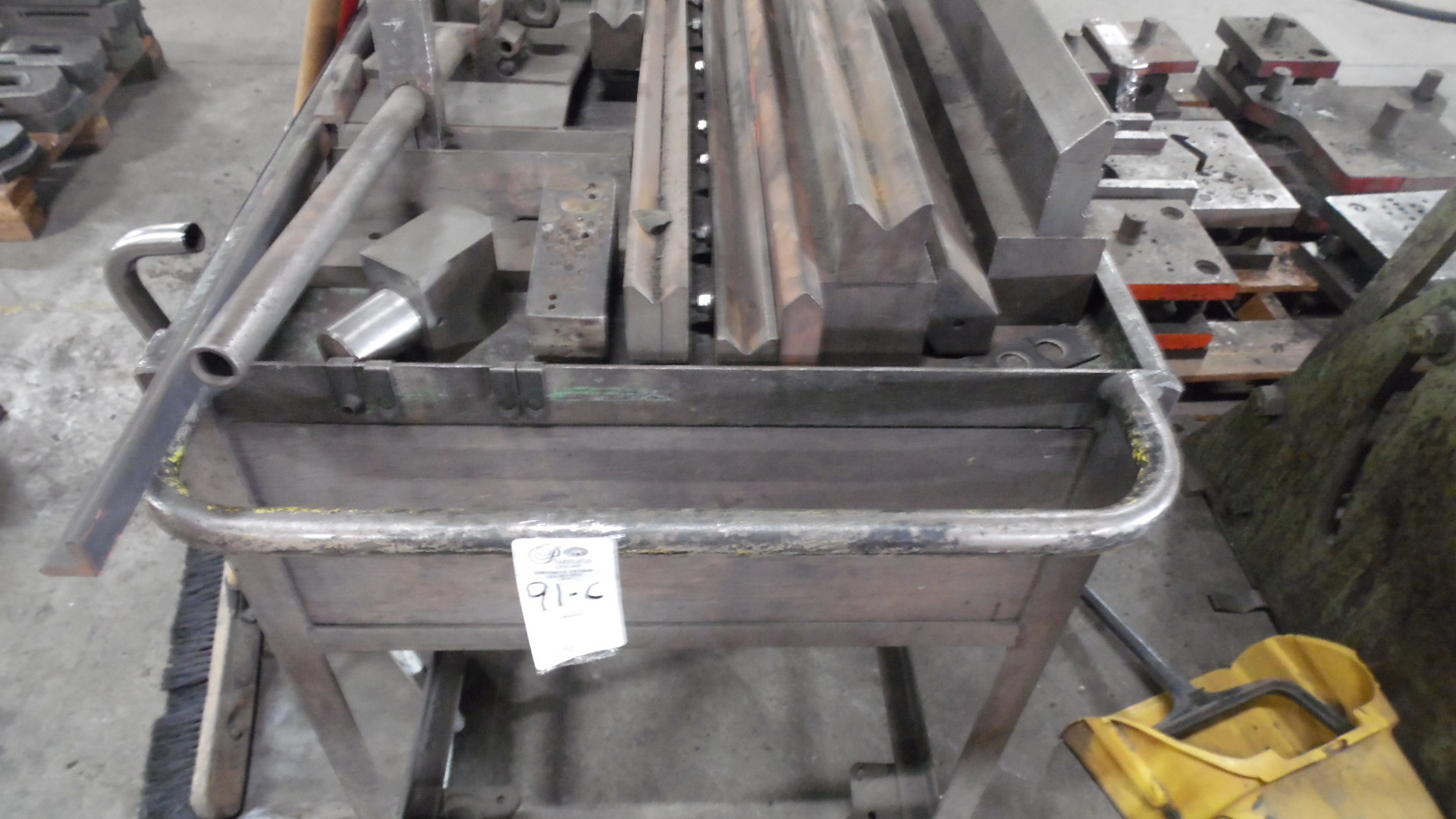 CART w/ ASSORTED PRESS BRAKE DIES