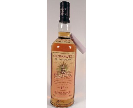 A bottle of Glenmorangie Millennium Malt 12yr old Single Highland Malt Whisky 40% 70cl A special limited edition first fill W