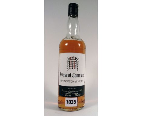 A bottle of House of Commons No1 12yr old Scotch Whisky by James Buchanan & Co (unsigned) 70cl 40%