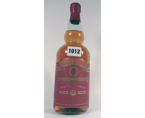 A bottle of Glen Moray 17yr old Elgin Classic Single Speyside Malt Scotch Whisky with Port Wood Finish 40% 70cl 
