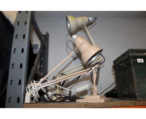 A vintage angle poise lamp (ONE WITHDRAWN) 