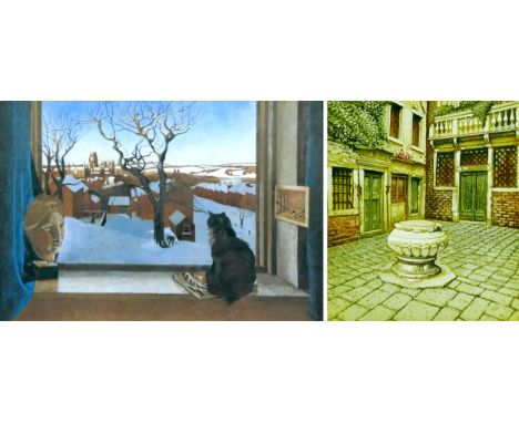 Two modern prints, comprising after Alastair Lovett (British, 20th century): 'Durham, Winter', limited edition print, 32 by 4