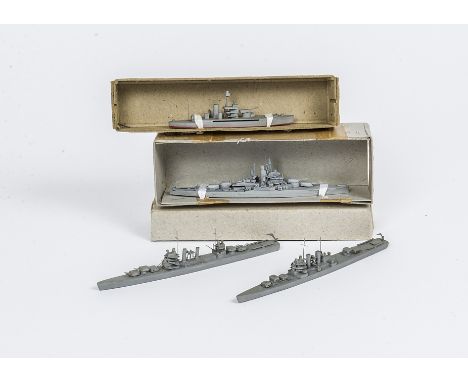 1:1250 or similar Scale Naval wooden Waterline Models by various makers, Sincliar Model Engineering  'Nevada', M Norman Model