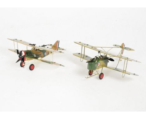 A pair of unboxed Heco WW1 era tinplate models  1/32 scale, VG, (2) 