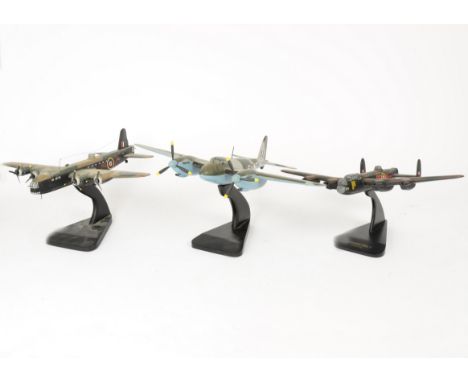 A trio of British Bombers,  including a Bravo Delta Short Stirling, 43cm wingspan, a Lancaster MK 1, 44cm wingspan, also incl