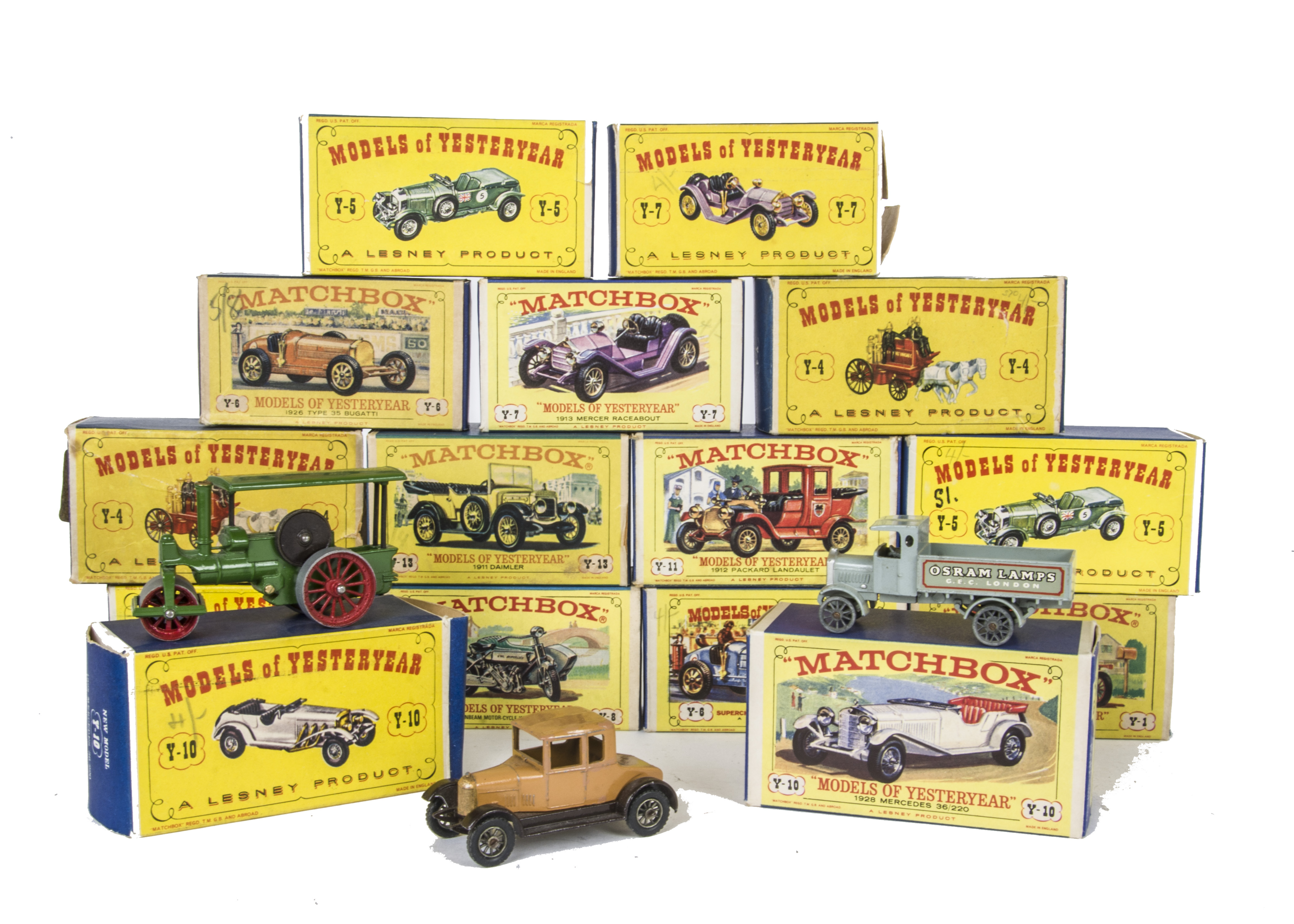 Matchbox Models Of Yesteryear, 2nd And 3rd Series Issues Including Y-8 