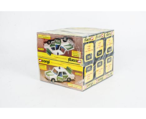 Trade Pack Of Six Corgi 412 Mercedes-Benz 240D (Polizei) Police Cars, in original boxes sealed in polythene wrap, E, boxes E 