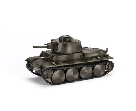 Gert Duscha L316 ? modern replica of a Lineol German early WW2 Panzer (possibly a 38T, Czech tank used by the German Army aft