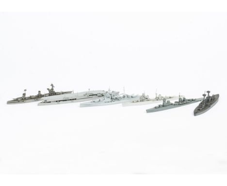 Sinclair and possibly some Bassett-Lowke and other makers wooden 1:1200 and 1:1500 or similar  scale Naval Waterline Models, 