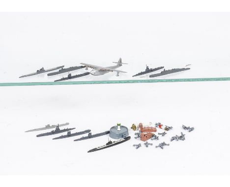 1:1200 Scale or similar Waterline Naval Submarines Aircraft and Accessoris by various makers, including Neptun U47, Albatross