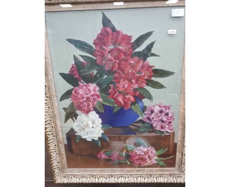 THREE ORIGINAL PICTURESalong with a tapestry fire screen