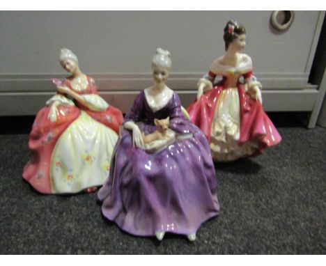 Three Royal Doullton figures Charlotte, Wistful and Southern Belle