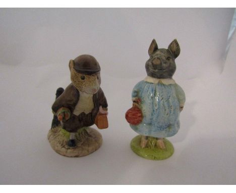 Two Beswick Beatrix Potter figures "Pig-Wig" and "Johnny Town-Mouse with Bag"