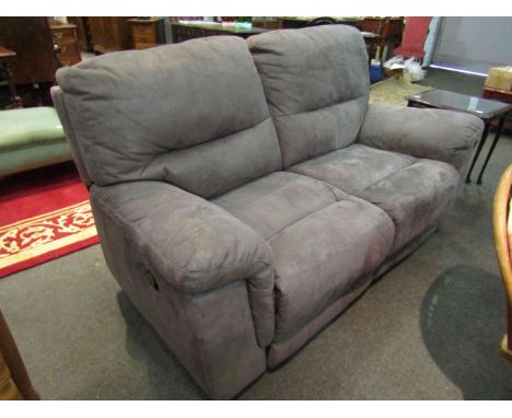 A two seater reclining sofa