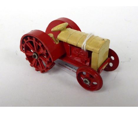 Dinky (Pre-War) 22E Farm Tractor cream/red (G-E)