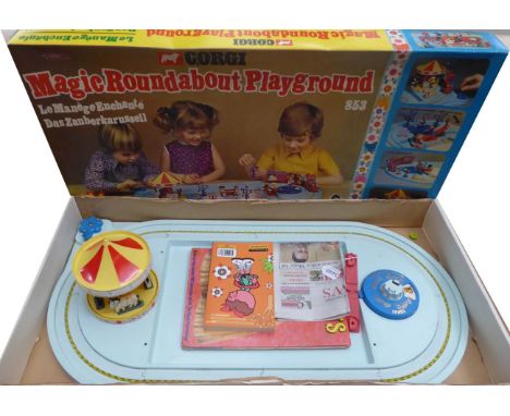 Corgi 853 Magic Roundabout Playground (overall G, roundabout does not rotate when cranked, box G)