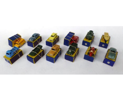 Matchbox 1-75's  42 Evening News van 44 Rolls Royce 45 Vauxhall Victor 47 Brooke Bond Tea van 48 Boat 49 Half track (decal da