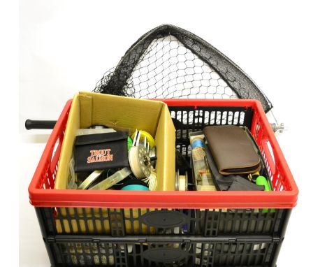 Mixed Fishing Tackle, including a Farlows 'Cobra' fly reel with two spare spools, Youngs 'Beaudex' fly reel, Gypsy 'D'argent'