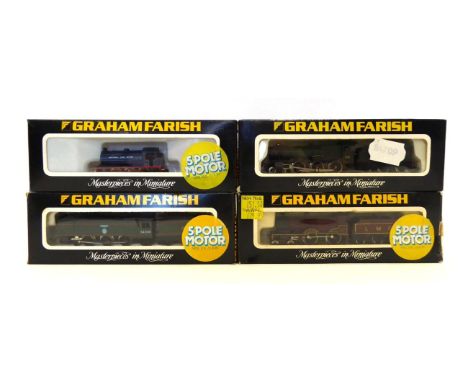 Graham Farish N Gauge Locomotives 1505 Spitfire and 1017 0-6-0T NCB Saddle tank (both E boxes G-E) 4-4-0 LMS 1111 and Ravenin