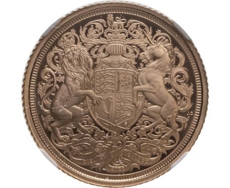 UNITED KINGDOM. Charles III, 2022-. Gold sovereign, 2022. Royal Mint. Proof. Issued as the first sovereign for King Charles I